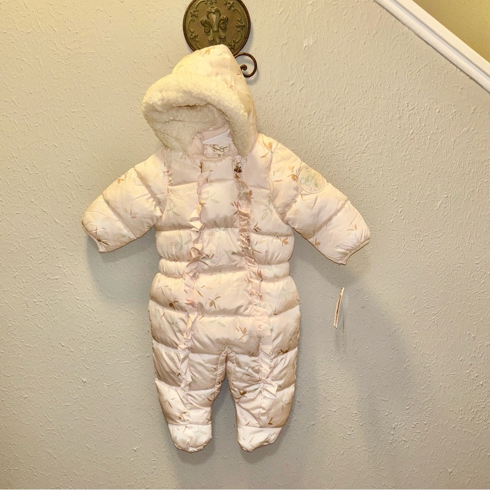Baby Girls Winter Ski Outdoors Snowsuit Hoodie Jessica Simpson Sz 6 9 month NWT